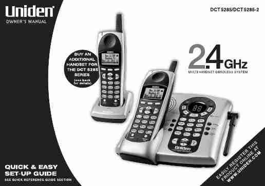 Uniden Cordless Telephone DCT5285-page_pdf